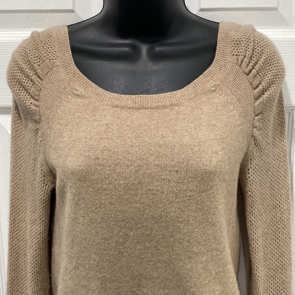J Crew Puff Sleeve Cashmere Sweater - Picture 2 of 11